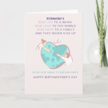 Giving back Birthmother's Day Card