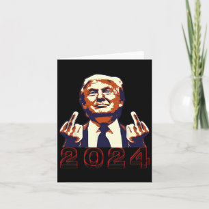 Giving Finger 2024 Flipping Off Design  Card