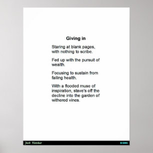 Giving In Poster