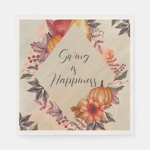 Giving is Happiness Standard Luncheon Paper Napkin