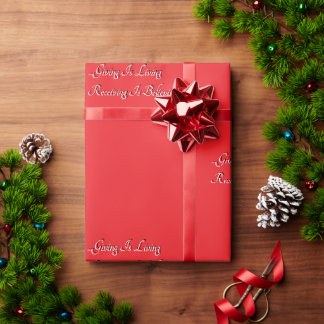 Giving Is Living Wrapping Paper