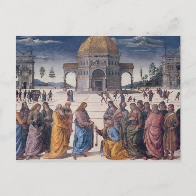 Giving of the Keys to St. Peter Postcard (Front)
