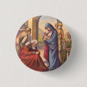 Giving the child John a name 1 Inch Round Button