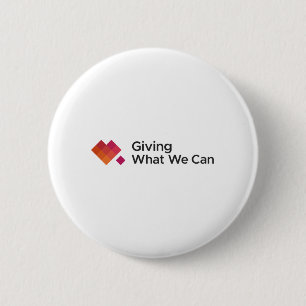 Giving What We Can Logo Wide 2 Inch Round Button