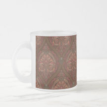 Tasse à café marron vintage à motif mandala paisle