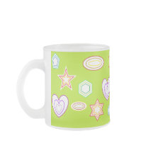 Tasse à motifs de couleur olive