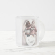 Tasse en verre pour anniversaire Sœurs pour toujou
