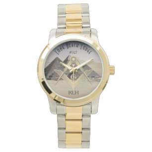 Giza Pyramids Masonic Monogrammed Watch