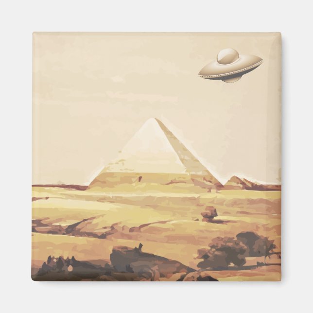 Giza Spaceship Magnet (Front)