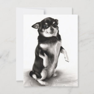 "Gizma"- Award-Winning Chihuahua Painting Postcard