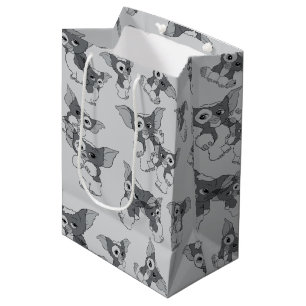 Gizmo   Black & White Pattern Medium Gift Bag