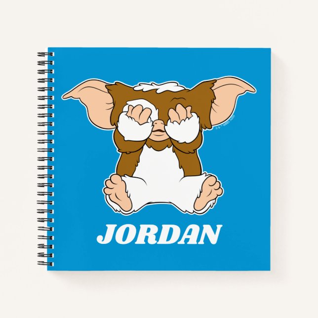 Gizmo | Cute Comic Character | Add Your Name Notebook (Front)