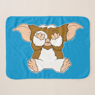 Gizmo   Cute Comic Character Sherpa Blanket