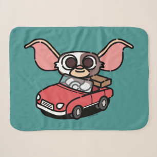 Gizmo   Cute Comic Driver Sherpa Blanket