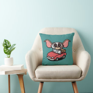 Gizmo Cute Comic Driver Throw Pillow