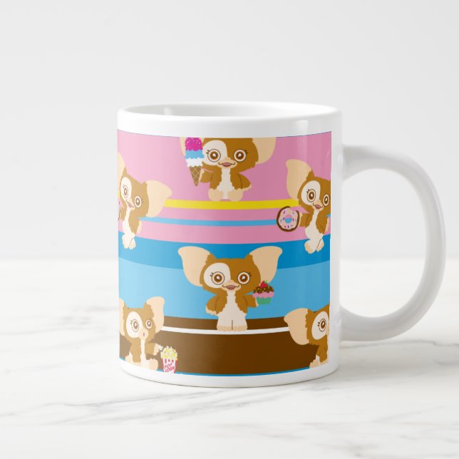 Gizmo | Cute Comic Pattern Large Coffee Mug (Right)
