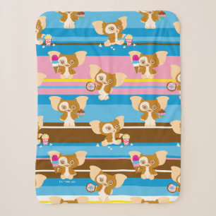 Gizmo   Cute Comic Pattern Sherpa Blanket