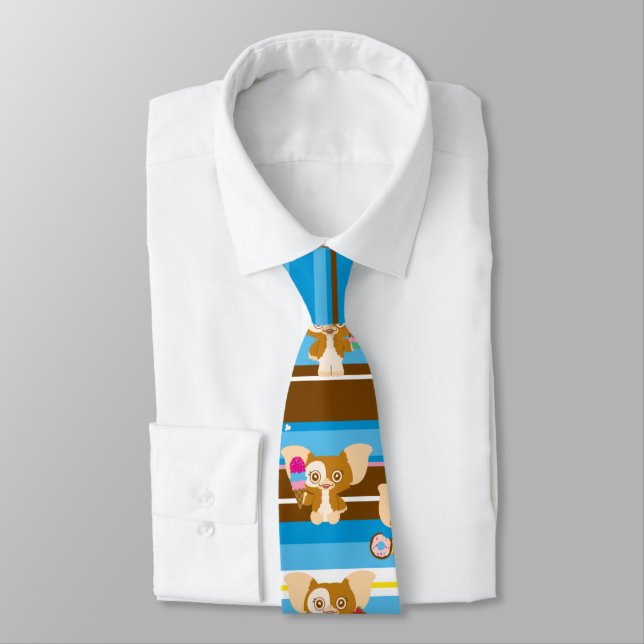 Gizmo | Cute Comic Pattern Tie (Tied)