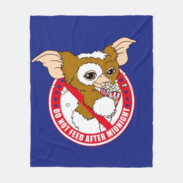 Gizmo | Do Not Feed After Midnight Fleece Blanket (Front)