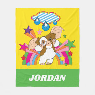 Gizmo   Dreaming of Raindrops   Add Your Name Fleece Blanket