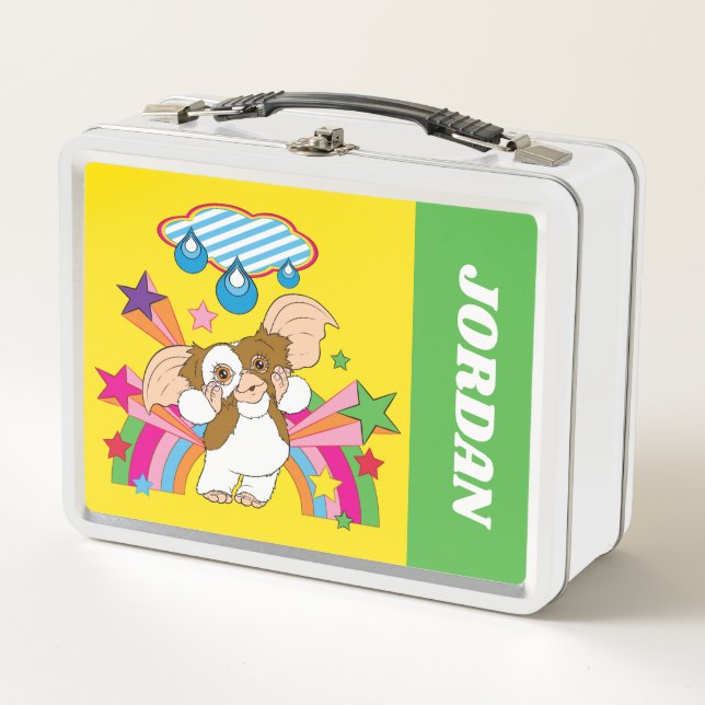 Gizmo | Dreaming of Raindrops | Add Your Name Metal Lunch Box (Front)
