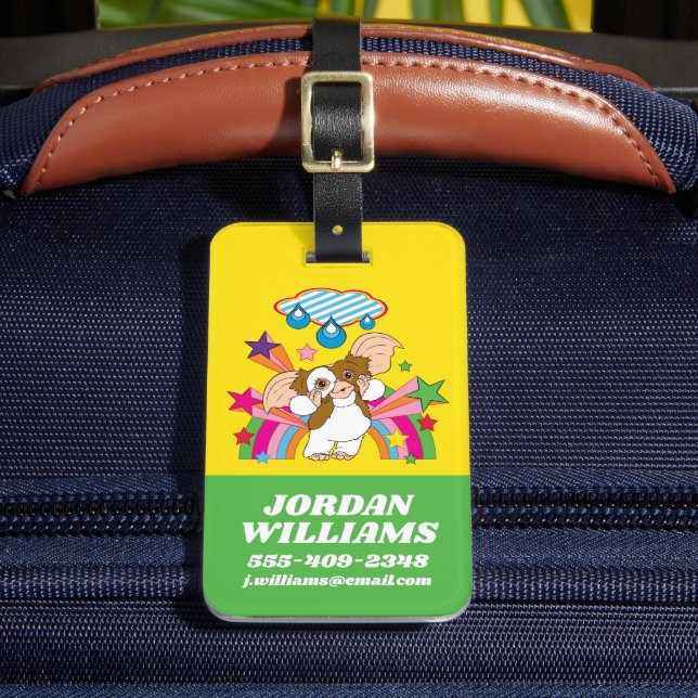 Gizmo | Dreaming of Raindrops Luggage Tag (Front Insitu 2)