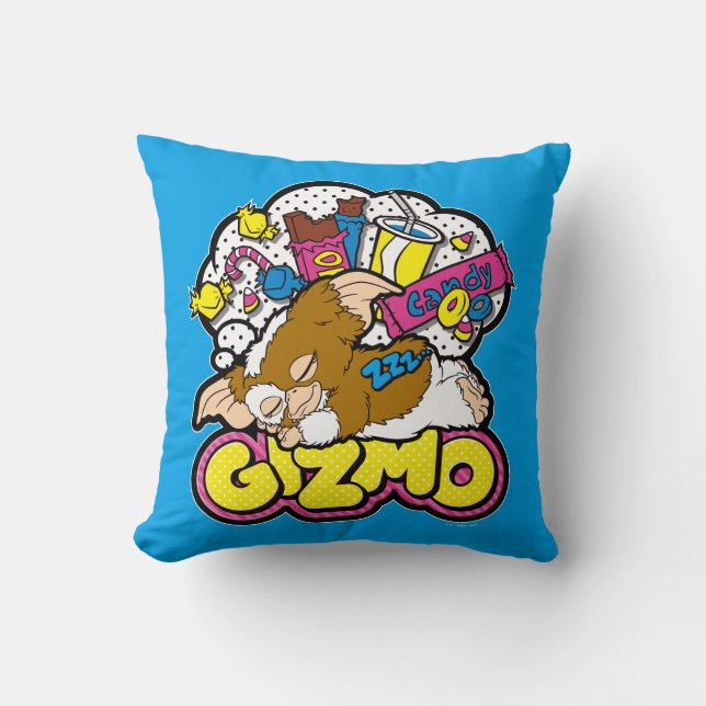 Gizmo | Dreaming of Sweets Throw Pillow (Front)
