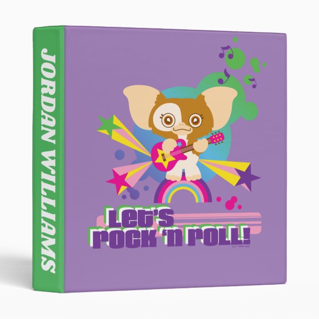 Gizmo | Let's Rock 'n Roll | Add Your Name Binder (Front/Spine)