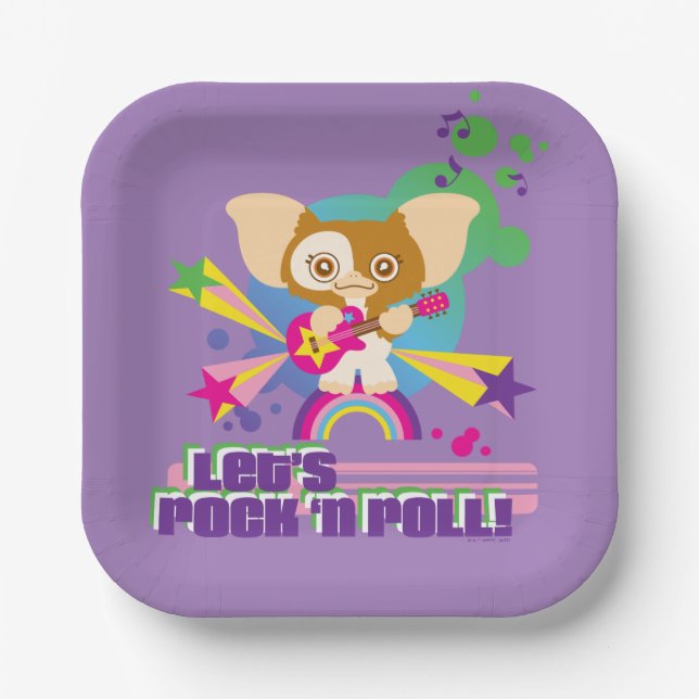 Gizmo | Let's Rock 'n Roll Paper Plate (Front)