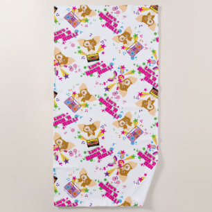 Gizmo   Let's Rock 'n Roll Pattern Beach Towel