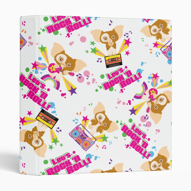 Gizmo | Let's Rock 'n Roll Pattern Binder (Front/Spine)