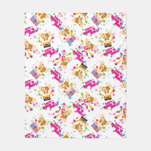 Gizmo Let's Rock 'n Roll Pattern Fleece Blanket