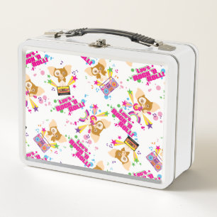 Gizmo   Let's Rock 'n Roll Pattern Metal Lunch Box