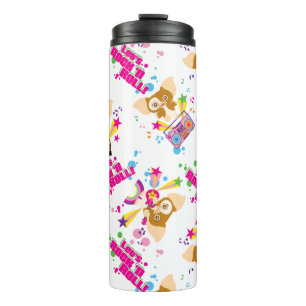 Gizmo   Let's Rock 'n Roll Pattern Thermal Tumbler