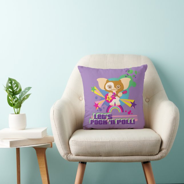 Gizmo | Let's Rock 'n Roll Throw Pillow (Chair)