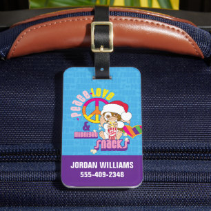 Gizmo   Peace Love & Midnight Snacks Luggage Tag