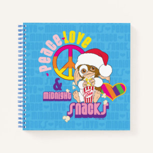 Gizmo   Peace Love & Midnight Snacks Notebook