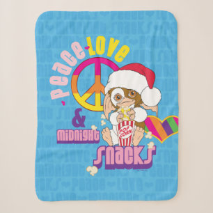 Gizmo   Peace Love & Midnight Snacks Sherpa Blanket