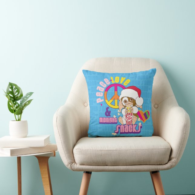 Gizmo | Peace Love & Midnight Snacks Throw Pillow (Chair)