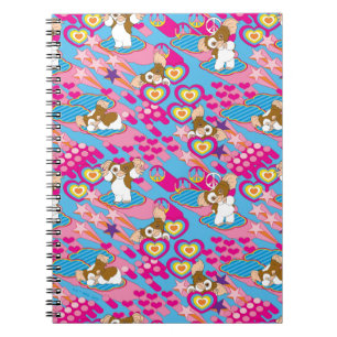 Gizmo   Pink Peace & Love Pattern Notebook