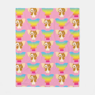Gizmo Rainbow Pattern Fleece Blanket