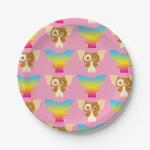 Gizmo   Rainbow Pattern Paper Plate