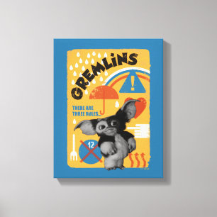 Gizmo   There Are Three Rules Canvas Print
