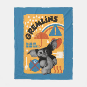 Gizmo   There Are Three Rules Fleece Blanket