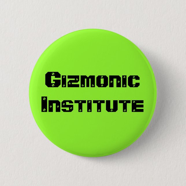 Gizmonic Institute 2 Inch Round Button (Front)