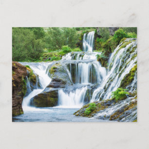 Gjain Waterfalls, Iceland Postcard