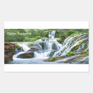 Gjain Waterfalls, Iceland Sticker