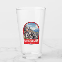 Gjirokaster Albania Travel Art Vintage
