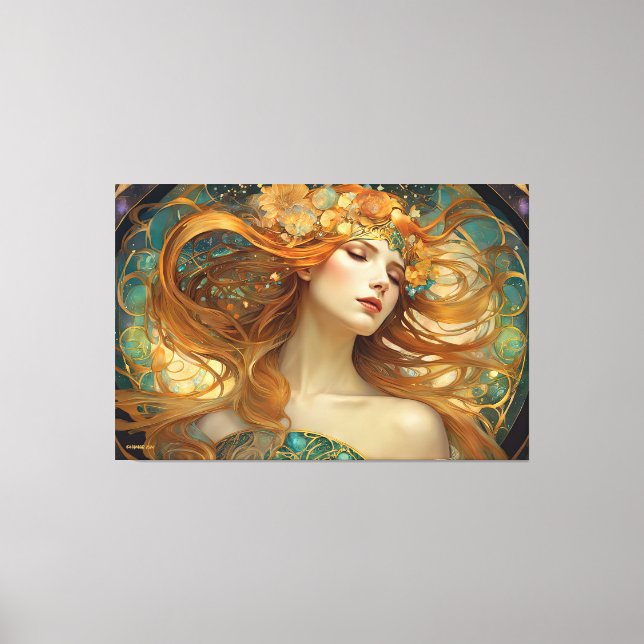 GK_24006, Art Nouveau Style Canvas Print (Front)