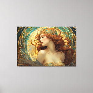 GK_24009, Art Nouveau Style Canvas Print